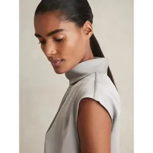 REISS DANIA High Neck Shell Top